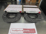 RDA Front Disc Rotors (Pair) Slotted-Dimpled Suits Kia K2700 New Part