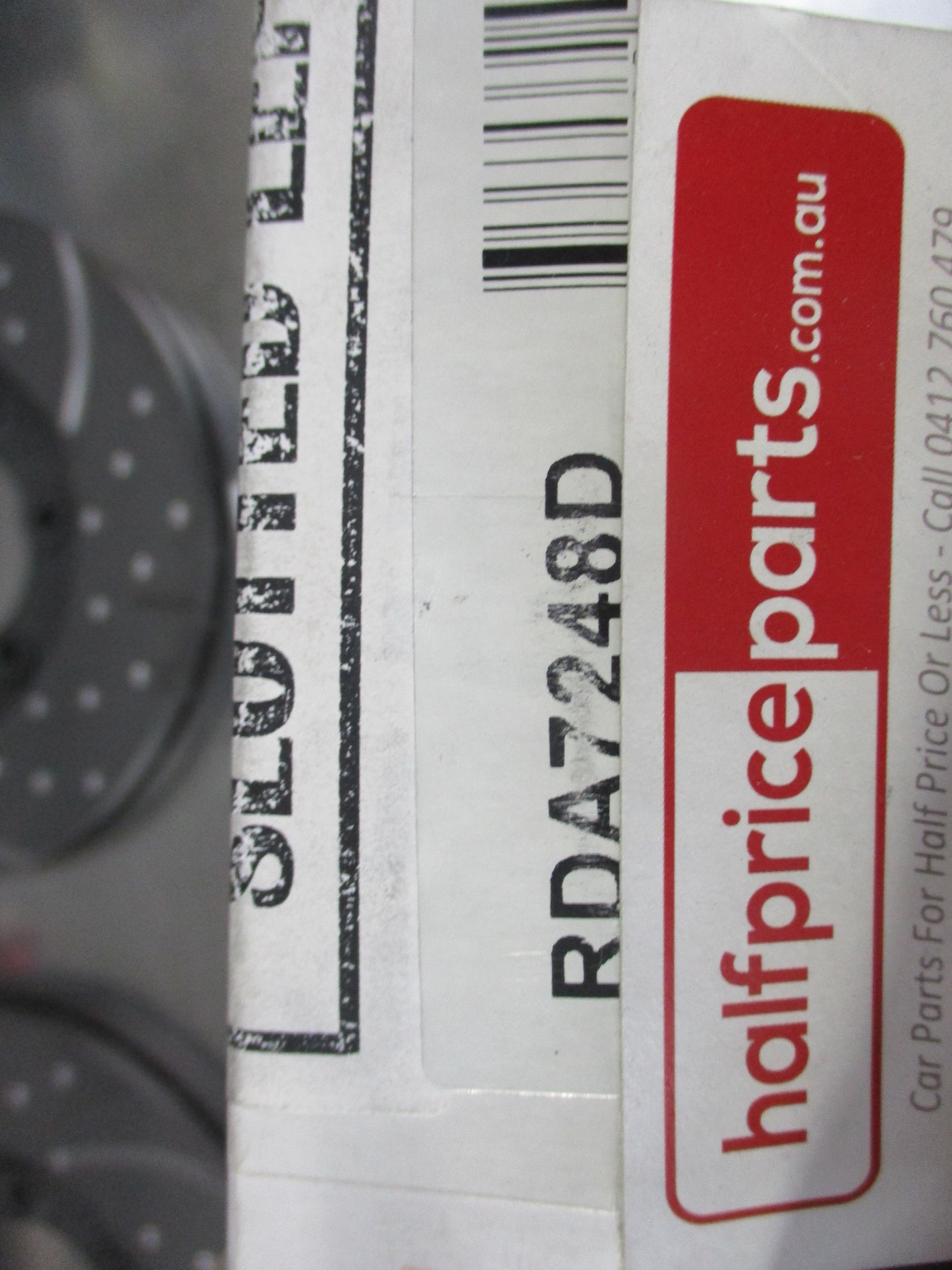 RDA Front Disc Rotors (Pair) Slotted-Dimpled Suits Kia K2700 New Part