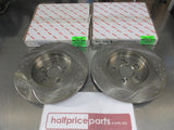 RDA Rear Disc Rotors Slotted-Dimpled Suits Lexus CT New Part