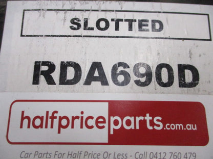 RDA Front Disc Brake Rotors (Pair LIGHT RUST ON SURFACE REDUCED PRICE) Slotted/Dimpled Suit Toyota Rav4 New Part