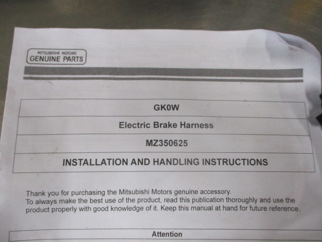 Mitsubishi Eclipse Cross Genuine Electric Brakes Wiring Harness Kit New Part