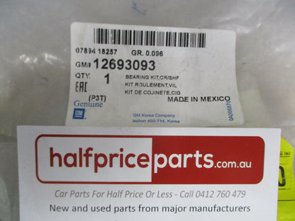 Holden Astra Genuine 1.0L Petrol Standard Crankshaft Bearing Kit New Part