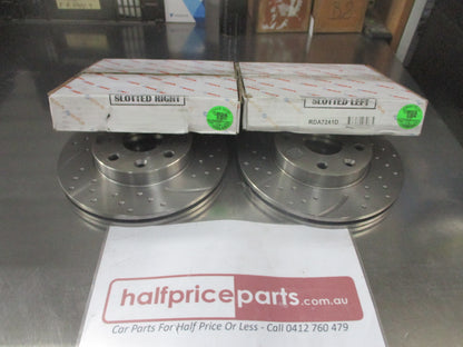 RDA Rear Disc Brake Rotors (Pair) Suits Kia Rio New Part