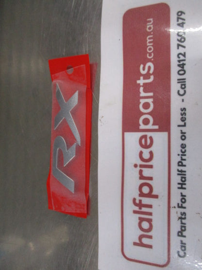 Mitsubishi Mirage/Lancer Genuine Boot Lid Chrome RX Emblem New Part