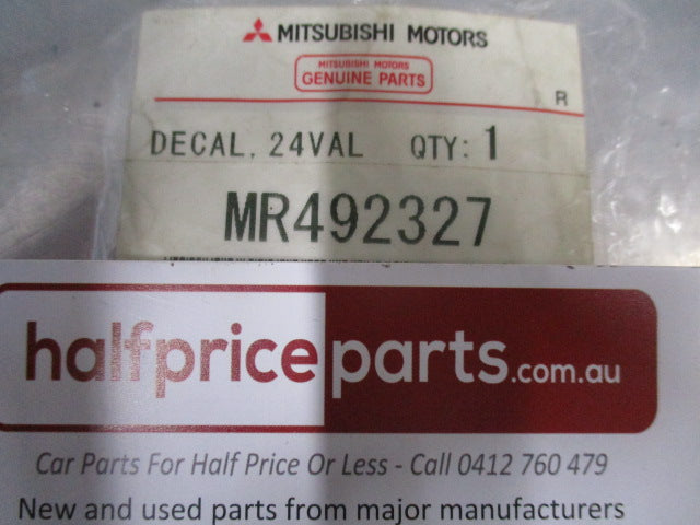 Mitsubishi Pajero Genuine Silver 24 Valve V6 3500 Decal New Part