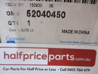 Holden Trailblazer/Colorado 7 Genuine Tail Gate Chrome Applique Number Plate Bezel New Part