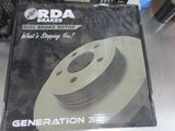 RDA Front Disc Rotors (Pair) Slotted-Dimpled Suits Holden VE-VF-WM 6.0Ltr/6.2Ltr New Part
