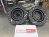 RDA Front Disc Rotors (Pair) Slotted-Dimpled Suits Holden VE-VF-WM 6.0Ltr/6.2Ltr New Part