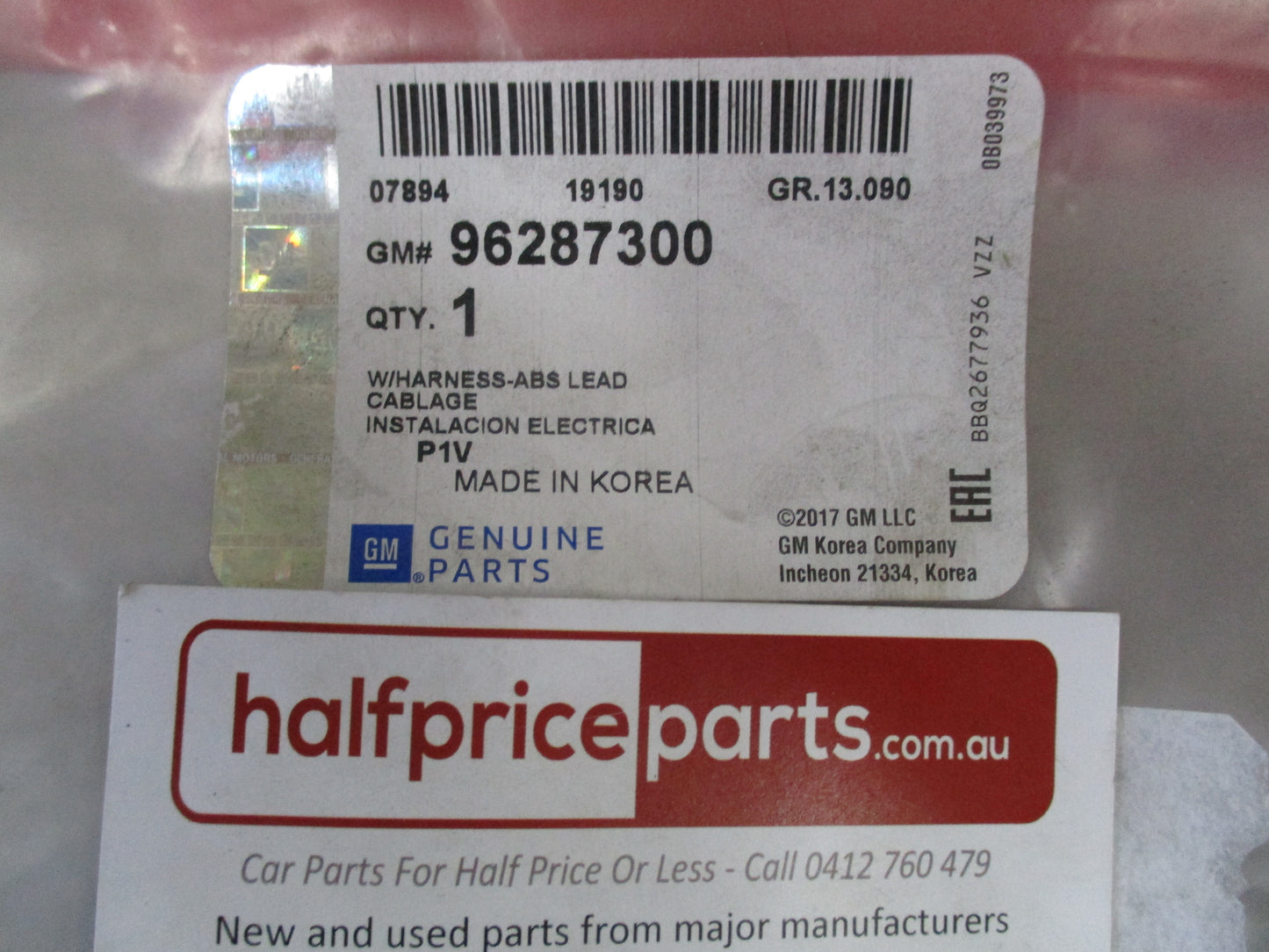 Holden Epica/Daewoo Magnus Genuine ABS Speed Sensor Harness New Part