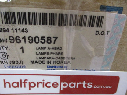 Daewoo Nubira Genuine Left Hand Front Head Light New Part