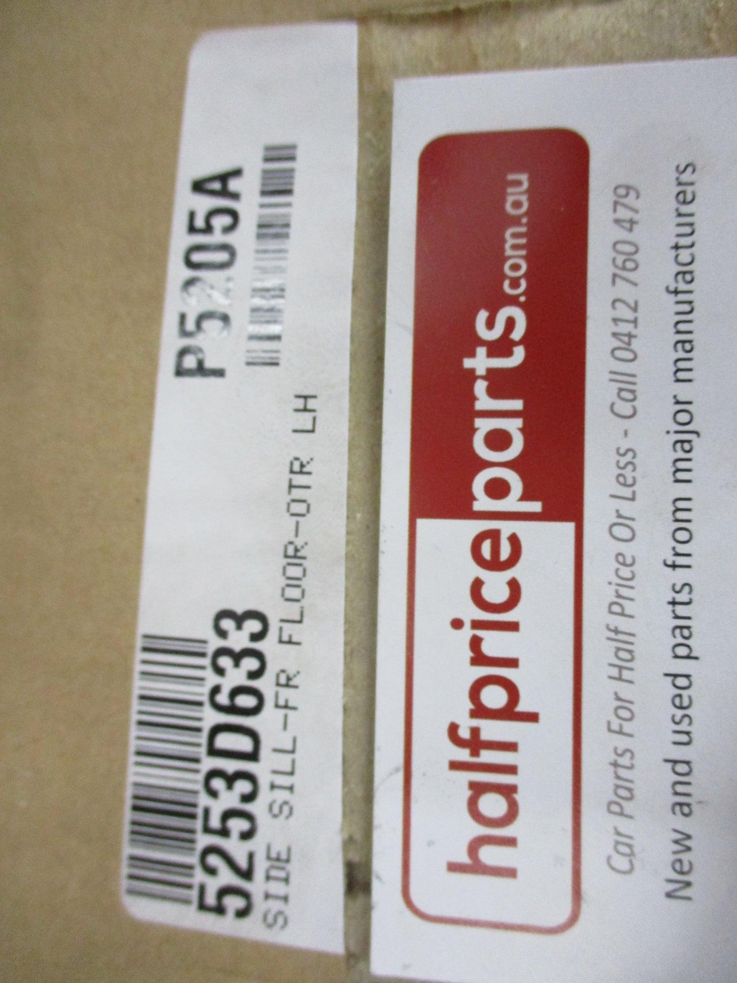 Mitsubishi Lancer Genuine Left Hand Outer Rocker Paner New Part