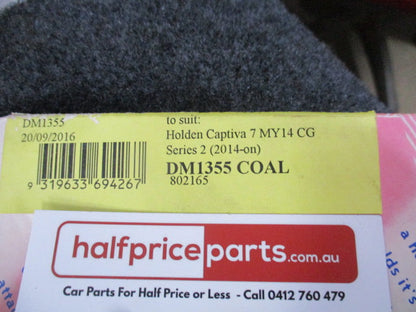 Shevron Dash Mat (Grey) Suits Holden CG Captiva 7 Series II LTZ - New Part