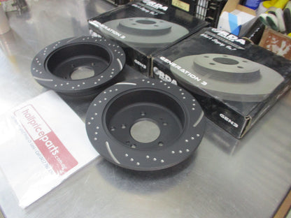 RDA Rear Disc Brake Rotors (Pair) Suits Hyundai IX35/Tucson/Trajet/Kia Sportage New Part