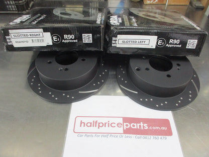 RDA Rear Disc Brake Rotors (Pair) Suits Hyundai IX35/Tucson/Trajet/Kia Sportage New Part
