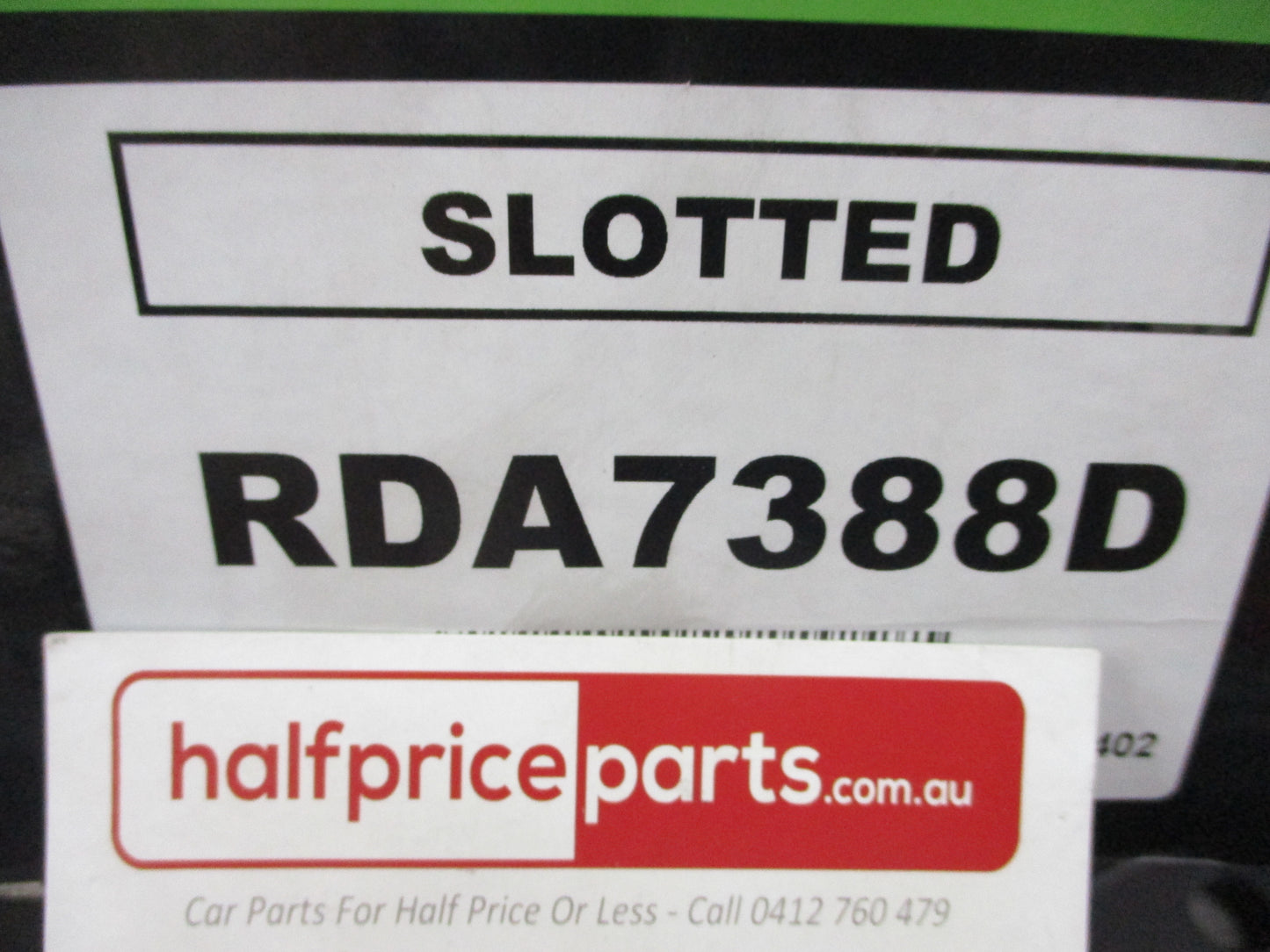 RDA Front Disc Rotors (Pair) Slotted-Dimpled Suits Toyota Hilux New Part