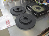 RDA Front Disc Rotors (Pair) Slotted-Dimpled Suits Nissan 350Z New Part