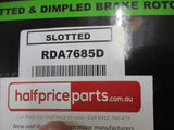 RDA Front Disc Rotors (Pair) Slotted-Dimpled Suits Nissan 350Z New Part