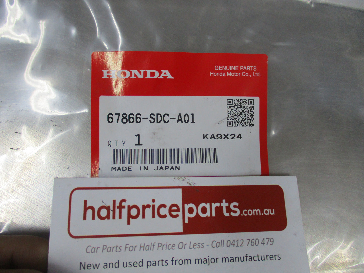 Honda Accord Genuine Left Hand Rear Centre Door Sash Tape New Part