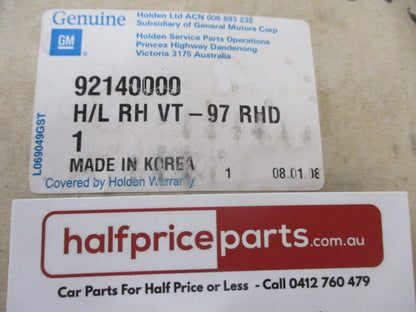 Holden VT Commodore/WH Statesman Genuine Right Hand Front Head Light Used Part