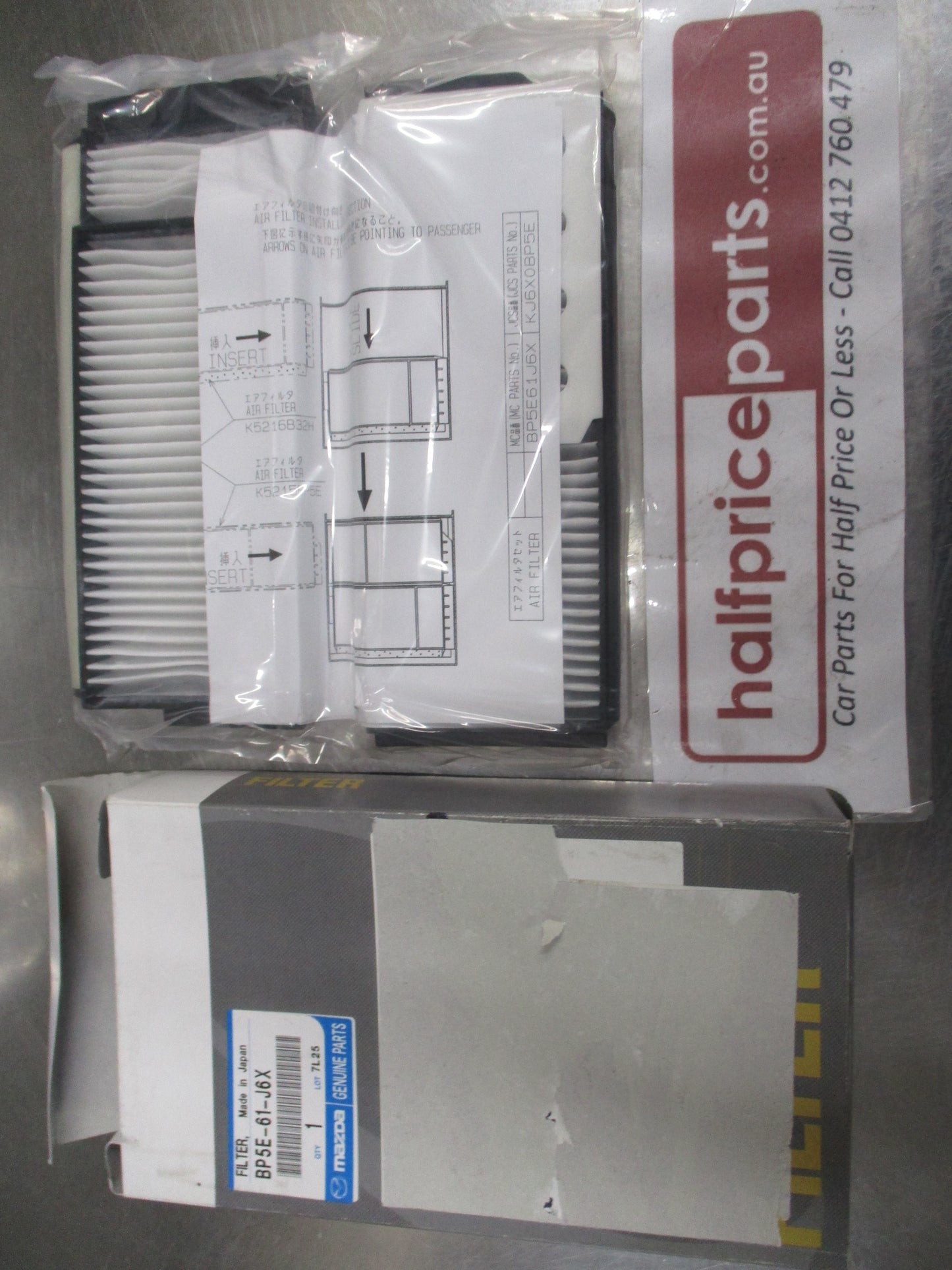 Mazda BK 3 Genuine Cabin Filter Set New Part
