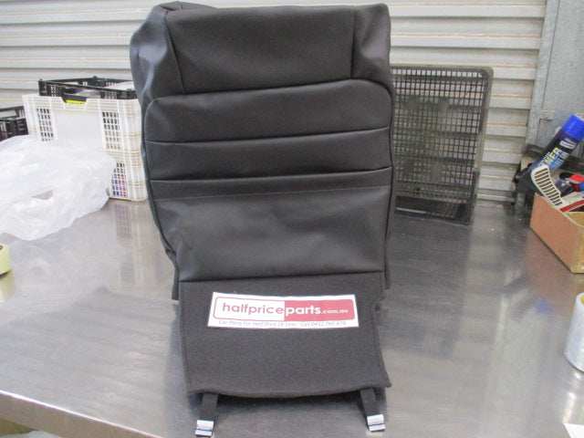 Holden RG Colorado 7 Genuine Passenger Front Black Leather Seat Back Trim - New Part
