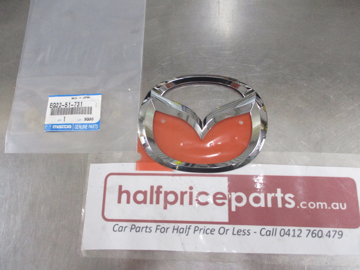Mazda CX-7 Genuine Tailgate Emblem Chrome New Part