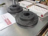 RDA Front Disc Rotors(Pair) Slotted-Dimpled Suits RAM 1500 New Part
