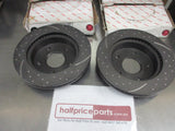 RDA Front Disc Rotors(Pair) Slotted-Dimpled Suits RAM 1500 New Part