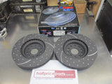RDA Front Disc Brake Rotors (Pair) Slotted-Dimpled Suits Alfa Romeo 166 New Part
