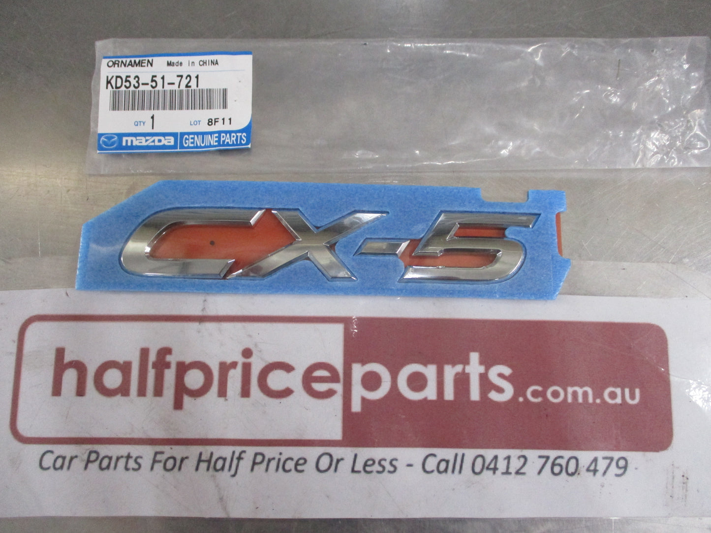 Mazda CX-5 Genuine Chrome Tail Gate Emblem New Part