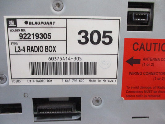 Holden VE Calais L3-4 Genuine Radio Box Used Part