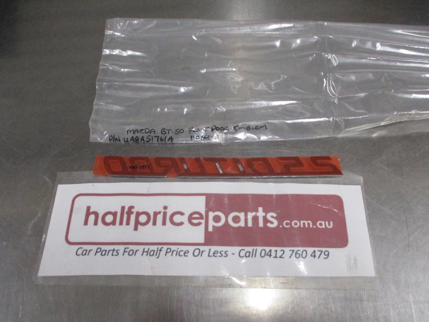 Mazda BT-50 Genuine Front Door Emblem 2.5DI Turbo New Part