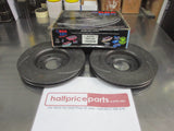 RDA Front Disc Rotors (Pair) Slotted-Dimpled Suits Peugeot 307 SW New Part