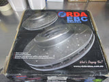 RDA Front Disc Rotors (Pair) Slotted-Dimpled Suits Peugeot 307 SW New Part