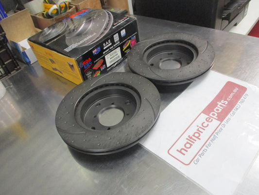 RDA Front Disc Rotors Slotted/Dimpled Suits Suzuki AH/AJ Swift (Sold As Pair Only) New Part