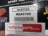 RDA Front Disc Rotors (Pair) Slotted-Dimpled Suits Suzuki Swift New Part