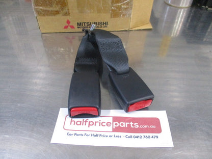Mitsubishi 380 Genuine Right Hand Rear Inner Seat Belt Buckles (Black) New Part