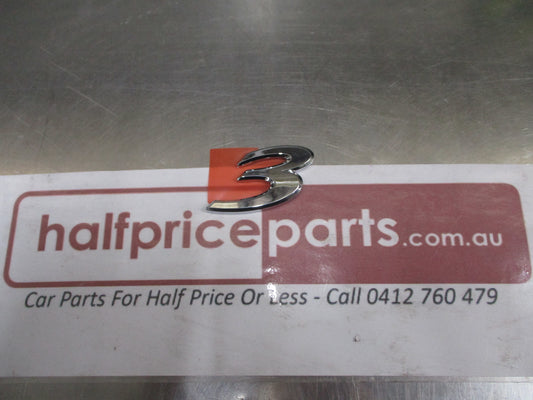 Mazda 3 Genuine Rear Boot Lid Emblem Chrome New Part