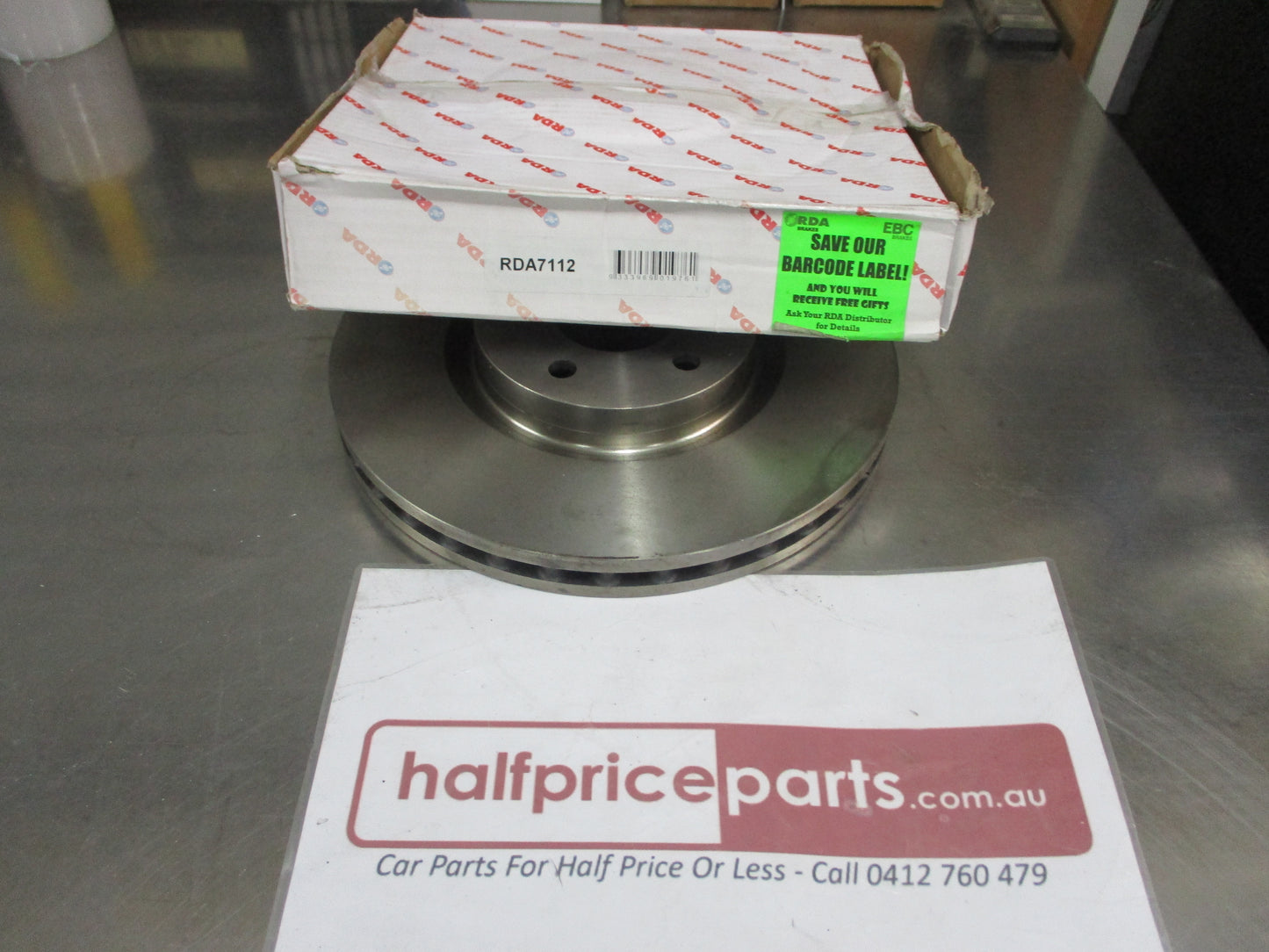 RDA Rear Disc Brake Rotor (Single) Standard Suits Mercedes Benz Sprinter/VW LT New Part.