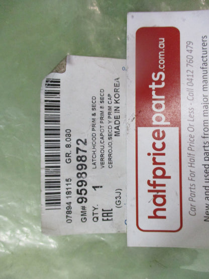 Holden Cruze Genuine Bonnet Latch Assembley New Part