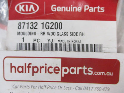 Kia Rio Genuine Right Hand Rear Side Window Glass Molding New Part