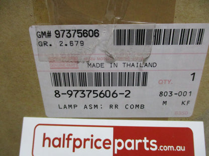 Isuzu D-Max Genuine Right Hand Rear Tail Light Assembly New Part