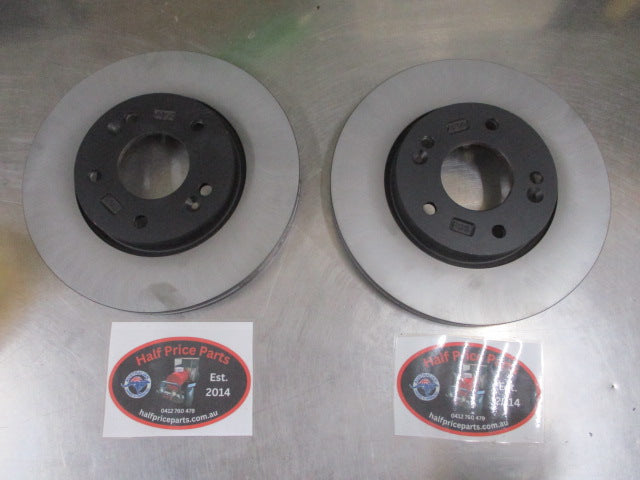 Hyundai Tuscon/Sonata/Kia/Magentis/Optima/Rondo/Soul Genuine Front Brake Rotors Pair New Part