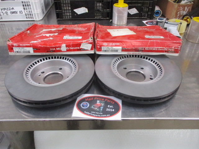 Kia Optima/Sportage/Rondo Genuine Front Disc Rotors (PAIR) New Part