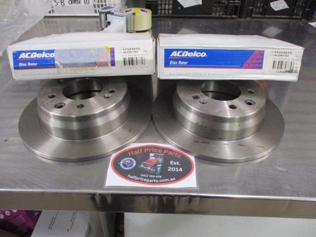 ACDelco Rear Disc Brake Rotors (Pair) Suits Hyundai I30 FD New Part