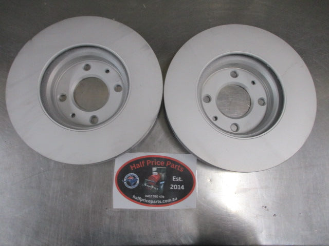 Kia Rio Genuine Front Disc Brake Rotor Pair New Part