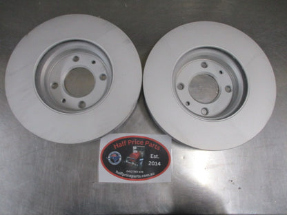 Kia Rio Genuine Front Disc Brake Rotor Pair New Part