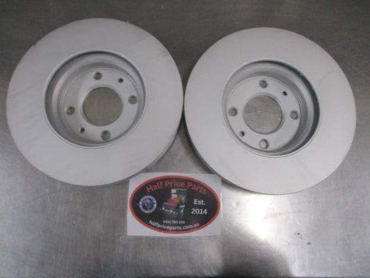 Kia Rio Genuine Front Disc Brake Rotor Pair New Part