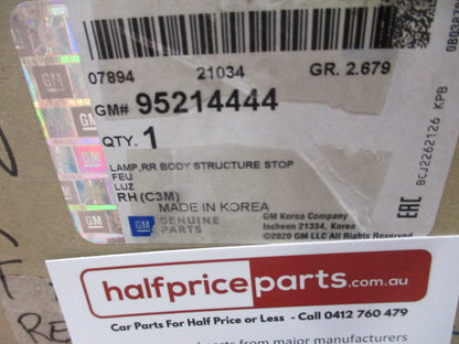 Holden Spark Genuine Right Hand Rear Tail Light New Part