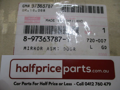 Holden RC Colorado Genuine Drivers Side Rear View Mirror Chrome Scalp New Part